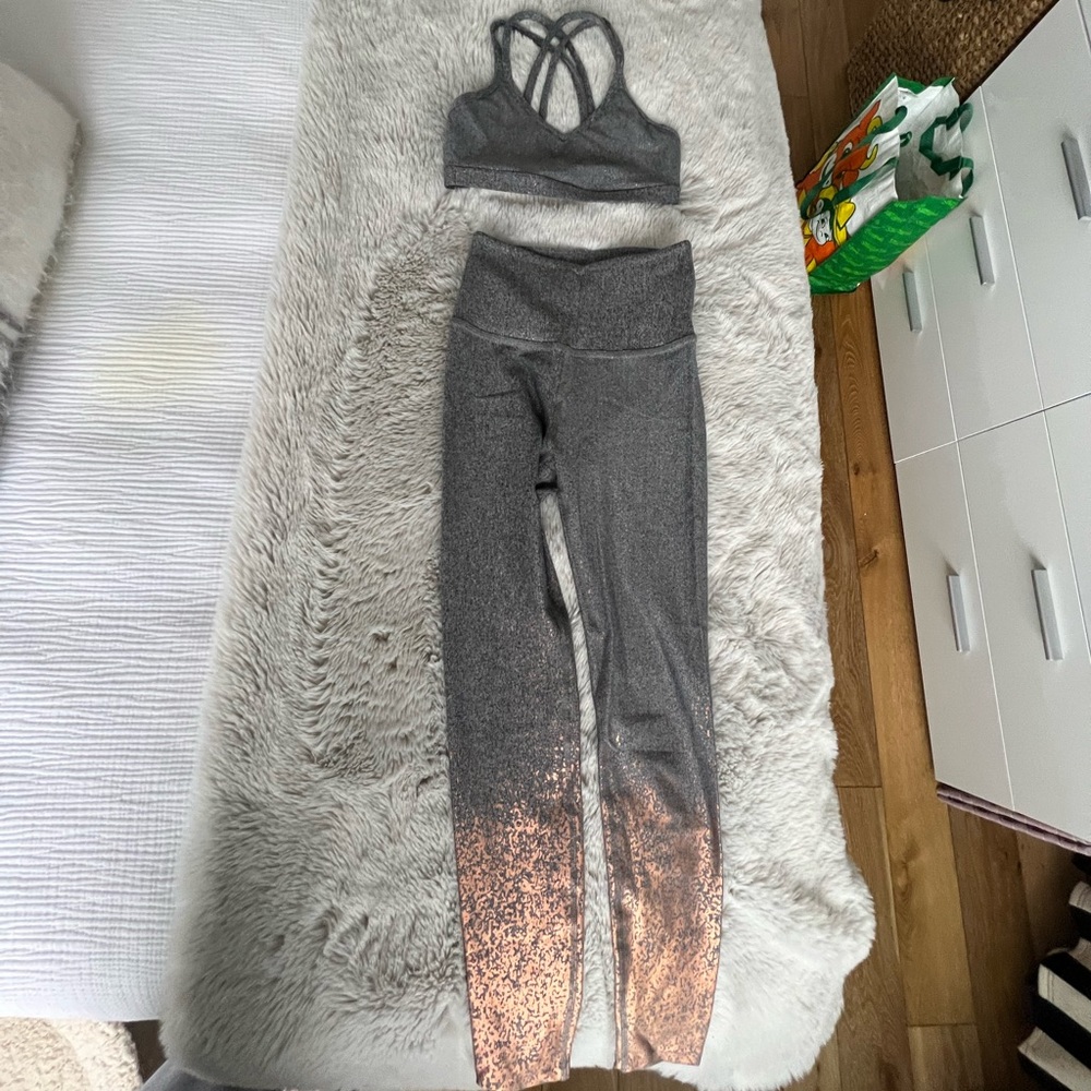 Grey speckled beyond yoga SET